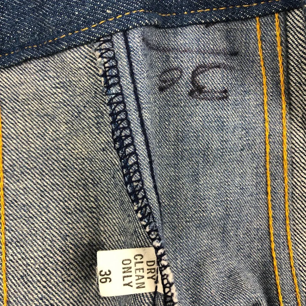 Antonio Giuseppe Vintage 1976 One-of-A-Kind Denim & Leather Suit Hippie Rare